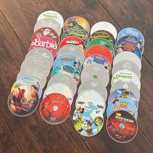 Disney and Kids Movie DVD Bundle of 37